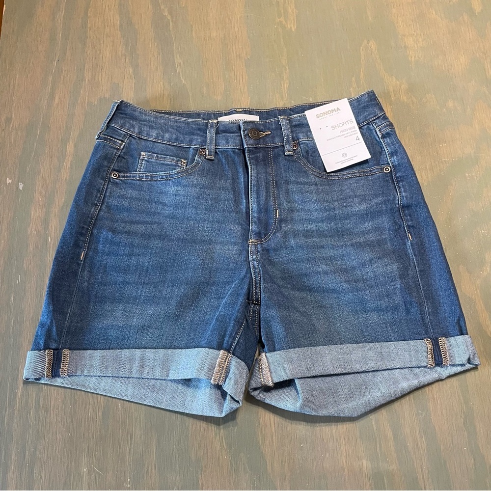NWT Sonoma High-Rise Jean Shorts